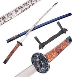 RODOWA KATANA JAPOŃSKA TAIRA HEIKE MIECZ SAMURAJSKI 126 +STOJAK