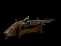 DŁUGI ANGIELSKI PISTOLET Z ZAMKIEM SKALKOWYM (W160) - 3