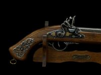 DŁUGI ANGIELSKI PISTOLET Z ZAMKIEM SKALKOWYM (W160) - 4
