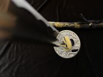 Drachen Katana Schwert scharf echt zum Training Metall Dazu der Ständer Stahl 1060 Samurai 100% Handarbeit nur für Erwachsene - 18 Jahre erforderlich 4KM91-409BKA - 3