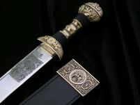 RZYMSKI SZTYLET JULIUSZA CEZARA PUGIO DAGA Z POCHWĄ 512 - 5