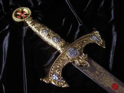 Reich dekorierte GOLDEN KNIGHTS TEMPLAR SWORD (584)