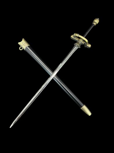 Mini Miecz Aryi Stark z Pochwą 22 cm Needle - Igła inspirowany Game of the Throne Nożyk Do listów plus Stojak i pudełko prezentowe KW1134