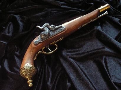 ITALIAN BLACK POWDER GUN Schlagkappen BRESCIA 1825. (1013 / L)