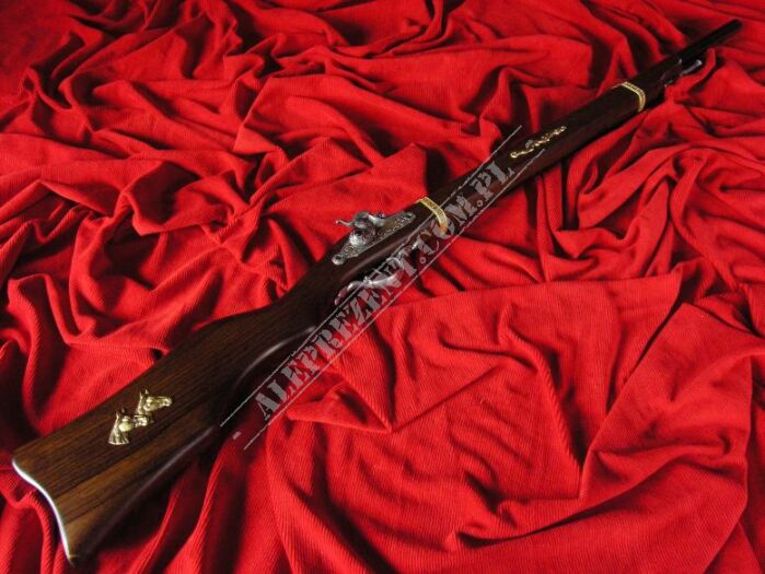 Historisches Holzgewehr mit Kappen (W93)