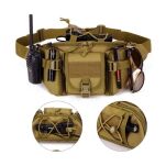 SASZETKA NERKA TAKTYCZNA WOJSKOWA SURVIVAL WODOODPORNA CZARNA CY-6011 - 2