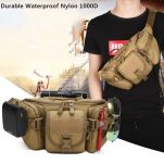 SASZETKA NERKA TAKTYCZNA WOJSKOWA SURVIVAL WODOODPORNA CZARNA CY-6011 - 6