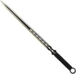 EIN Satz 1 Katana Ninja Schwert und 2 Wurfmesser scharf echt zum Training Metall Stahl Samurai Nur für Erwachsene 68 cm - 18 Jahre erforderlich FM-644D - 9