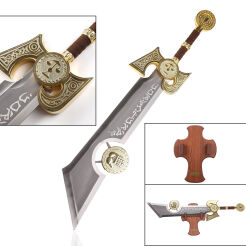 Miecz Ashbrigher inspirowany World of Warcraft z zawieszką 120 cm JT6108G