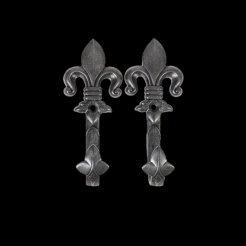 SILBER SET Kleiderbügel LILIE (K1070)