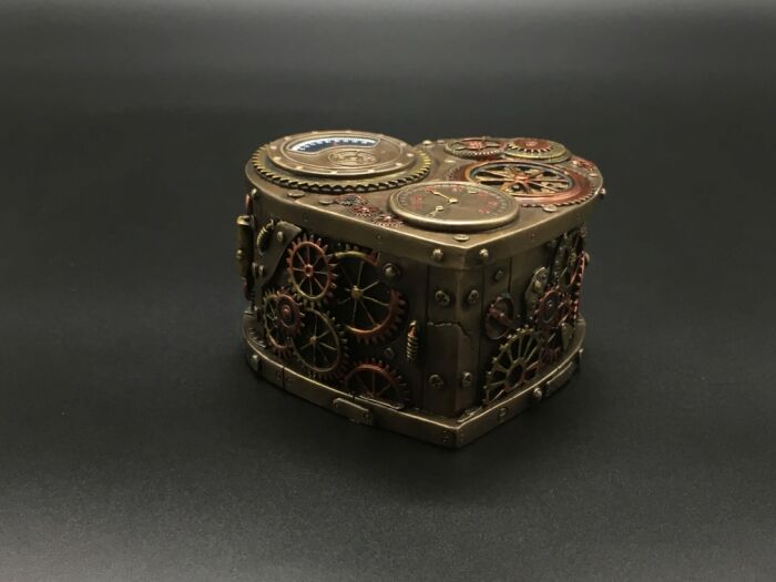 STEAMPUNK HERZFORM TRINKET BOX VERONESE (WU77234A4)