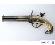 PISTOLET SKAŁKOWY TRZYLUFOWY Z ORŁEM 5306 - 2