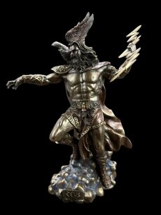 Mitologia grecka Władca nieba ZEUS z orłem na ramieniu VERONESE (WU76927A4)
