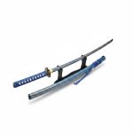 Profesjonalny Ostry Miecz Katana Niebieska Stal 1095 z Pochwą Stojakiem i Skrzynią Prezentową GXSW-02 - 5