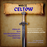 Ekskluzywny Nożyk do listów miniaturka miecz celtycki 27 CM PLUS STOJAK (29) - 2