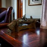 ANGIELSKI UNIKATOWY PISTOLET Z ZAMKIEM SKAŁKOWYM (W162) - 2