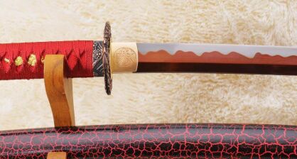 MARU Katana Samuraischwert für Training, 1095 Hartstahl, handgeschmiedet, BEAUTY SAYA, R1009