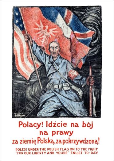 Plakat A3 - Polen! Gehe rechts in den Kampf für das Land Polish-A3 GPlak1920-017