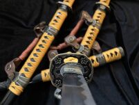 Zestaw Tachi Katana Wakizashi Tanto Plus Stojak HKS013 - 8