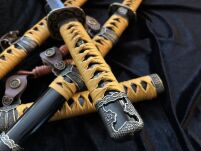 Zestaw Tachi Katana Wakizashi Tanto Plus Stojak HKS013 - 11