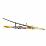 Profesjonalny Ostry Miecz Katana Złoty Smok Stal 1095 z Pochwą Stojakiem i Skrzynią Prezentową GXSW-01 - 11