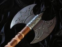 Reich verzierte mittelalterliche VIKING AXE (614-G) - 3