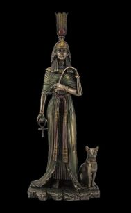 Ägyptische Nefertari-Königin mit der Katze Veronese (WU76648A4)