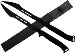 Zestaw 2 Mieczy Katana Ninja Treningowych z Pochwą 68 cm D103