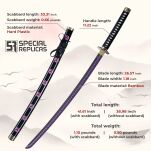 Miecz Katana Roronoa Zoro Shusui One Piece Drewniany JT10511RD-2 - 2