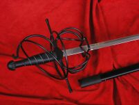 CIEKAWY CZARNY RAPIER Z POCHWĄ KS-5918BK - 2