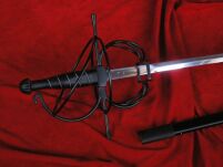 CIEKAWY CZARNY RAPIER Z POCHWĄ KS-5918BK - 4