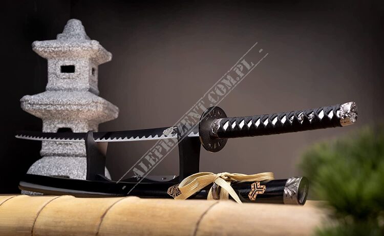 Katana Schwert echt Matell Inspiriert von Kill Bill Samurai aus Stahl Nicht scharf inklusive Schwertständer zur Dekoration für einen Sammler oder als Geschenk HKS114D