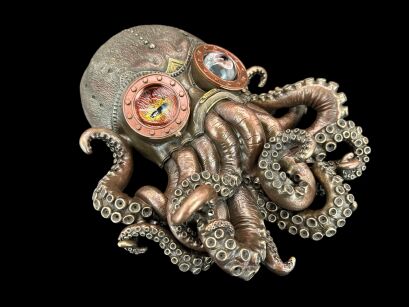 STEAMPUNK OCTOPUS WANDPLATTE (WU76559A4)