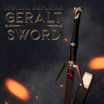 OSTRY Wielki miecz Geralta inspirowany Wiedźmin The Witcher z pochwą 9321 - 4