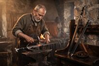 OSTRY Wielki miecz Geralta inspirowany Wiedźmin The Witcher z pochwą 9321 - 8