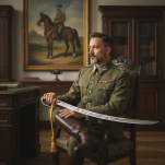 Szabla Polska OFICERSKA wz.1921 z Ozdobną Rękojeścią Bóg Honor Ojczyzna plus Temblak - 10
