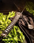 Miecz katana prawdziwy miecz samurajski wykonany ze stali z pochwą i stojakiem SW-319 - 6