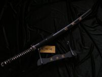 Miecz katana prawdziwy miecz samurajski wykonany ze stali z pochwą i stojakiem SW-319 - 10