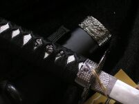 Miecz katana prawdziwy miecz samurajski wykonany ze stali z pochwą i stojakiem SW-319 - 9