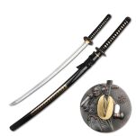 Katana Schwert Stark - Samurai Schwert aus Stahl - Hamon zum Training - Handgefertigt Katana Schwert Scharf Echt - Japanisches Sword Nur Fur Erwachsene - Katana Schwerter - Ninja Schwert (7KM5-410) - 14