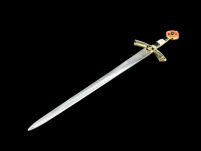 EKSKLUZYWNY NOŻYK DO LISTÓW MIECZ RYCERSKI ZAKONU TEMPLARIUSZY 27 CM PLUS STOJAK (31) - 15