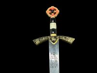 EKSKLUZYWNY NOŻYK DO LISTÓW MIECZ RYCERSKI ZAKONU TEMPLARIUSZY 27 CM PLUS STOJAK (31) - 17