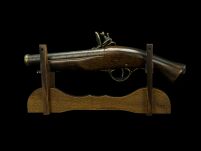 ZŁOTY WŁOSKI PISTOLET Z ZAMKIEM SKAŁKOWYM (AG316.01) - 9