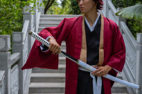 Roronoa Zoro Drewniany Miecz Katana 105cm Katany Japońskie Anime Cosplay miecz - Kitetsu/Shisui/Wado Ichimonji - 3 częściowy zestaw  PLUS TOJAK I PAS JT10000 - 14