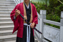 Roronoa Zoro Drewniany Miecz Katana 105cm Katany Japońskie Anime Cosplay miecz - Kitetsu/Shisui/Wado Ichimonji - 3 częściowy zestaw  PLUS TOJAK I PAS JT10000 - 29