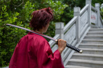 Roronoa Zoro Drewniany Miecz Katana 105cm Katany Japońskie Anime Cosplay miecz - Kitetsu/Shisui/Wado Ichimonji - 3 częściowy zestaw  PLUS TOJAK I PAS JT10000 - 28