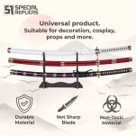 Roronoa Zoro Drewniany Miecz Katana 105cm Katany Japońskie Anime Cosplay miecz - Kitetsu/Shisui/Wado Ichimonji - 3 częściowy zestaw  PLUS TOJAK I PAS JT10000 - 4