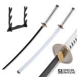 Roronoa Zoro Drewniany Miecz Katana 105cm Katany Japońskie Anime Cosplay miecz - Kitetsu/Shisui/Wado Ichimonji - 3 częściowy zestaw  PLUS TOJAK I PAS JT10000 - 9