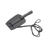 Nóż Taktyczny na Szyję Ostrze Stałe w Formie TANTO 12,7cm TF-FIX003BK - 14