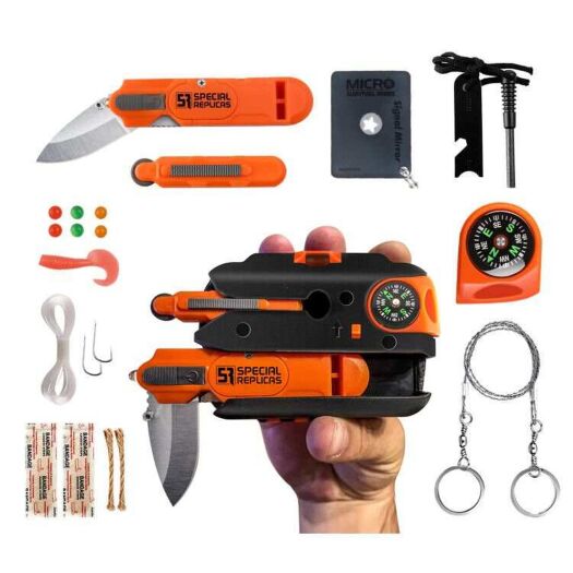 Zestaw Przetrwania Multitool Survivalowy 27w1 Niezbędnik JJH